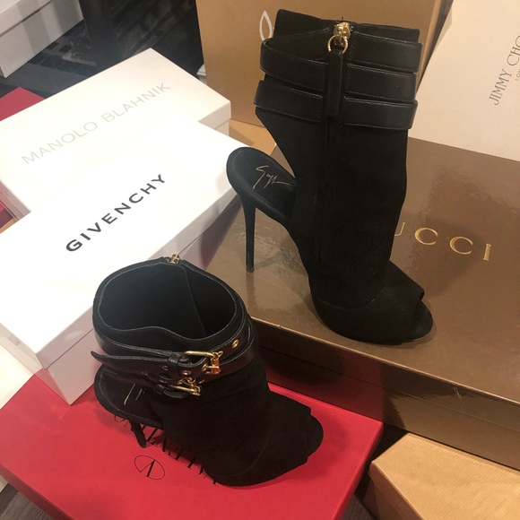 Giuseppe Zanotti suede buckle heels 36 - Picture 4 of 7